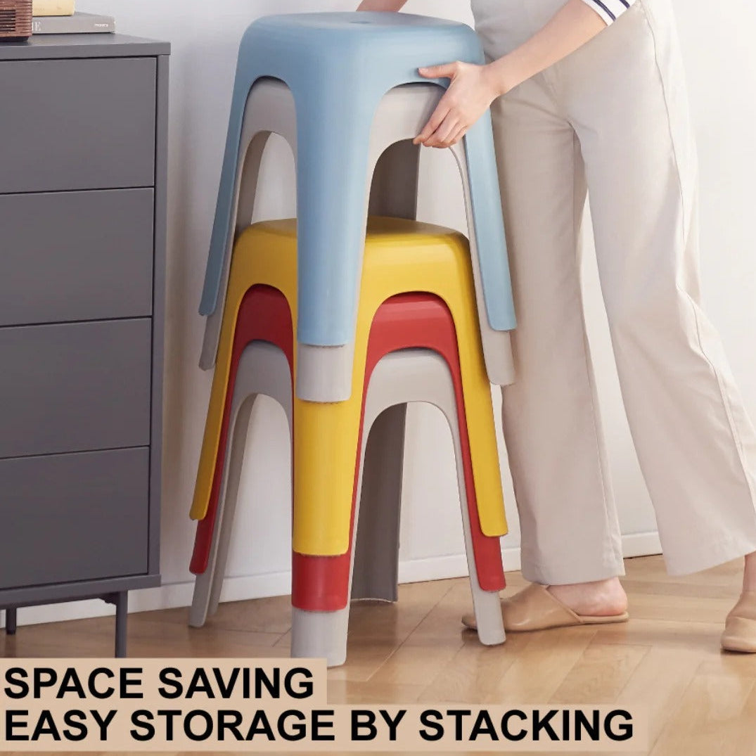 MFurn Stackable Stool – Simple Multipurpose PP Chair