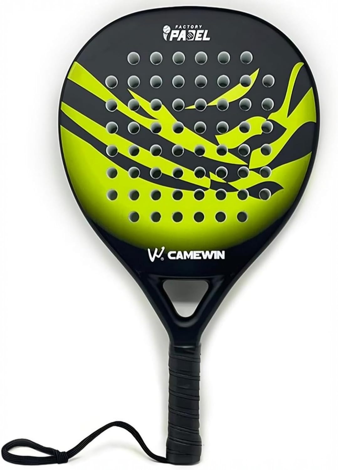 Carbon Fibre Padel Racket / Bat - Marble Design & Padded Carry Bag