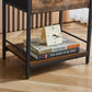MFurn Fabric Storage Drawer Cabinet – Bedside Table, Side Table, Nightstand, or End Table