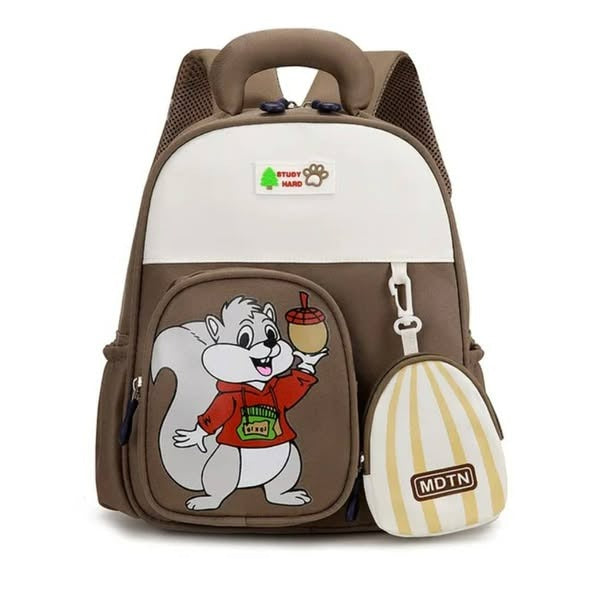 Kids Cartoon Animal Backpack with Coin Purse – Preschool & Kindergarten School Bag