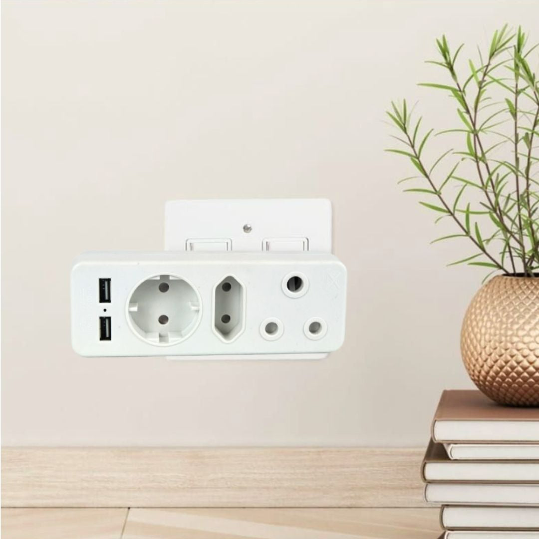 REDISSON 3-Way Multiplug with USB Ports | 220V 16A Power Extension with 2× USB 5V