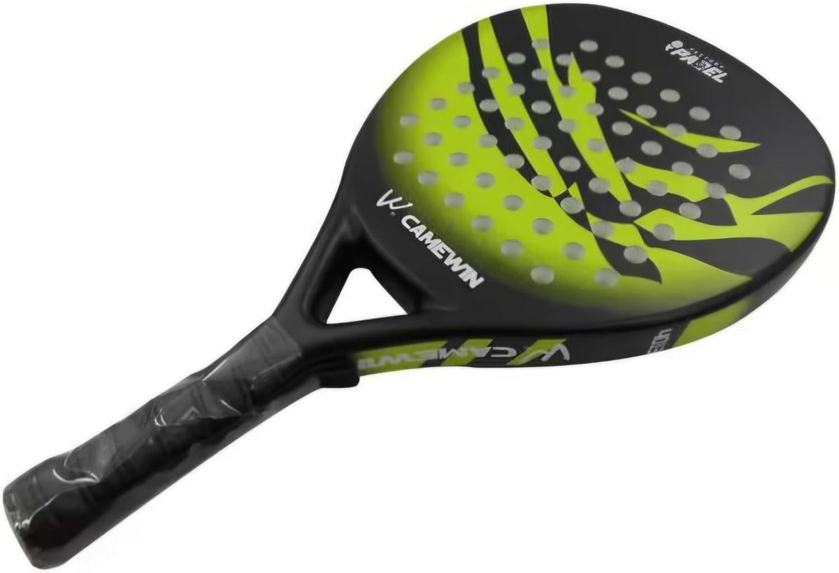 Carbon Fibre Padel Racket / Bat - Marble Design & Padded Carry Bag