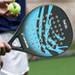 Carbon Fibre Padel Racket / Bat - Marble Design & Padded Carry Bag