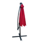 MFurn 3M Solar LED Outdoor Patio Umbrella – Waterproof Sun Shade, Various Colours