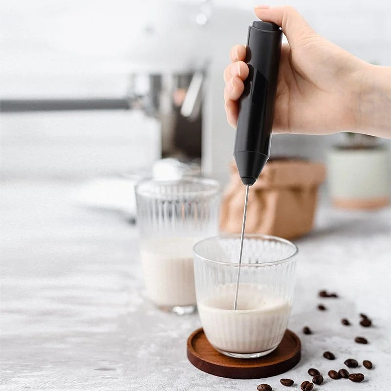 MHome Rechargeable Electric Milk Frother – USB Handheld Foam Maker Wand, Quiet Mixer