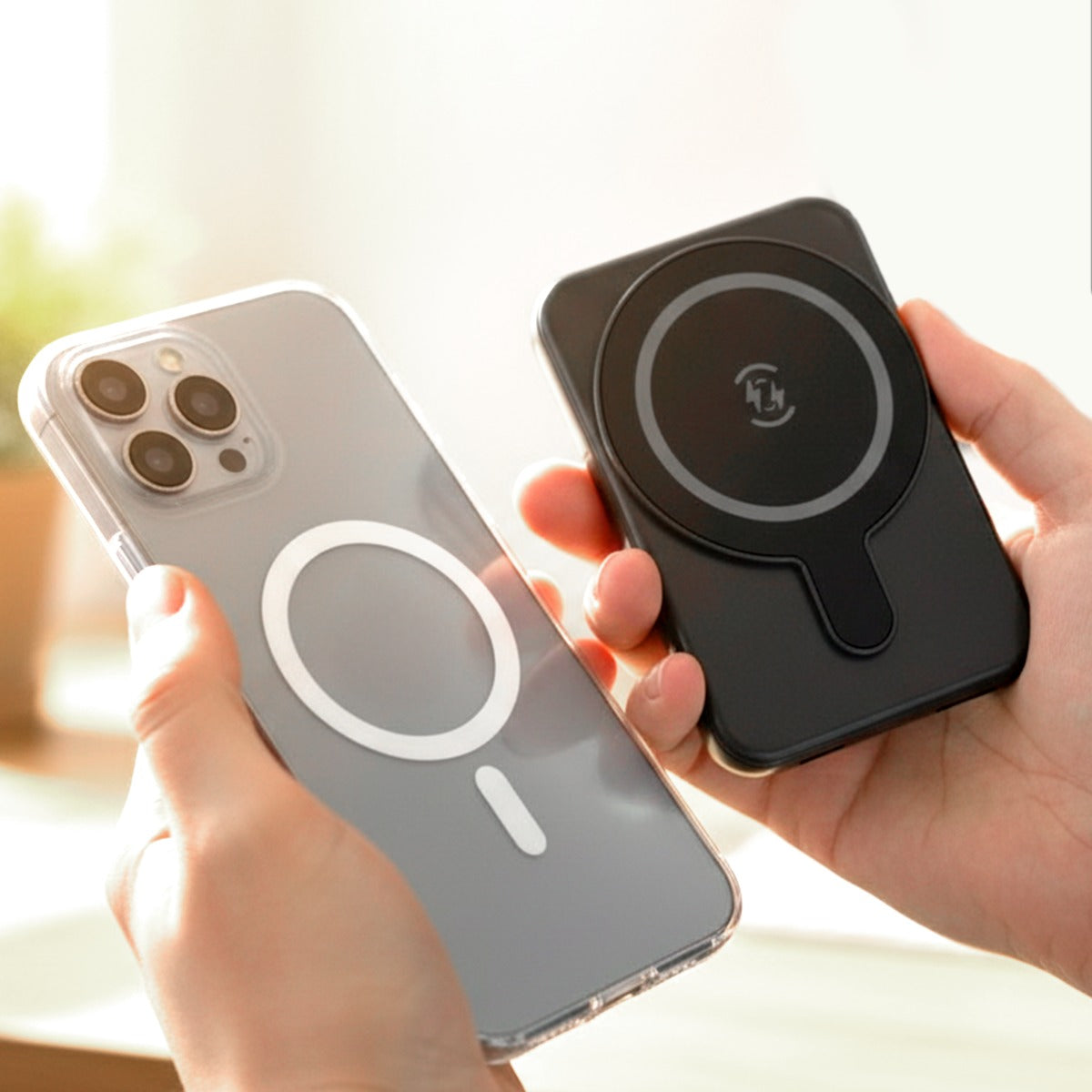 Magnetic Wireless Power Bank, 5000mAh with Type-C and LED Battery Indicator