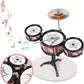 Musical Instrument Toy Drum Set for Kids with Stool