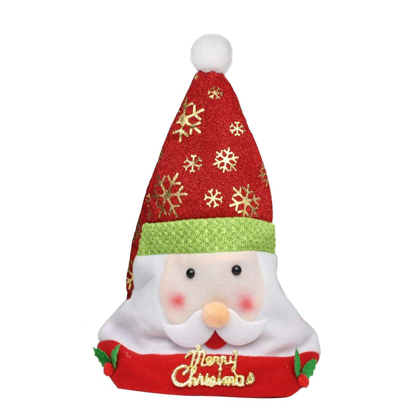 Merry Christmas Cap/Hat – Plush Cotton Xmas Cap 12PC