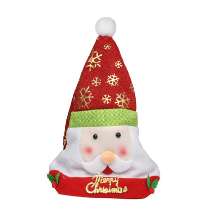 Merry Christmas Cap/Hat – Plush Cotton Xmas Cap 12PC