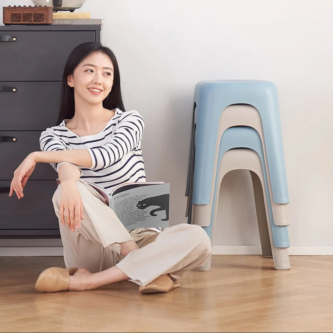 MFurn Stackable Stool – Simple Multipurpose PP Chair