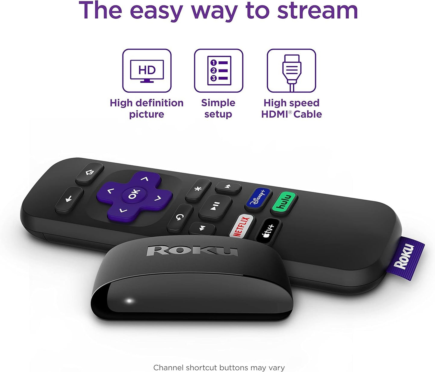 Generic Roku Express 4K+ HDR Streaming Stick – Ultra HD Media Player