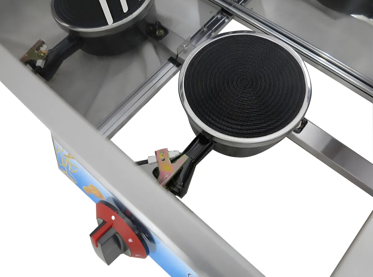 12L Dual Tank Gas Fryer – Commercial 2-in-1 Twin Basket LPG Deep Fryer