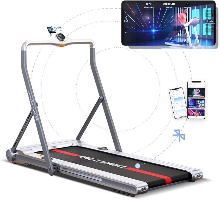YPOO Mini Change Motorized Folding Treadmill – Home & Office Fitness