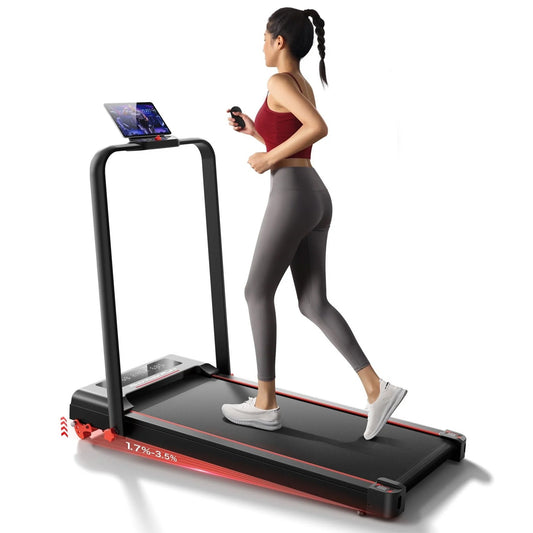 S&R Foldable Walking Pad With Handle Bar