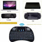 Mini Wireless Keyboard Rechargeable LED Backlit Air Mouse