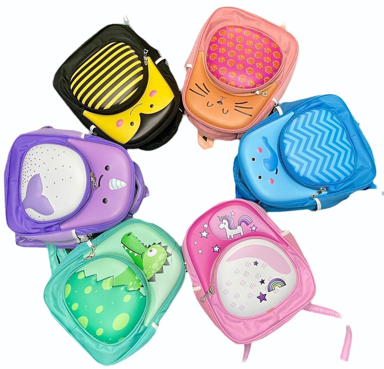 MKids Essentials 3D Cartoon School Bus Backpack for Kids – Waterproof, Lightweight, and Durable