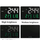 LED Digital Alarm Clock With Temperature + Day-Black