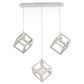 Hello Today 3 Square Shape Metal Pendant Light