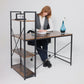 MFurn Office Desk with Side Shelves - VARIOUS COLORS