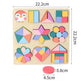 MKids Montessori Layered 3D Shape Puzzle – Wooden Educational Cognitive Toy