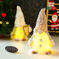 Christmas Gnome with LED Lights, 30 cm Plush Swedish Tomte Elf Doll, Battery-Operated Holiday Decoration