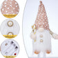 Christmas Gnome with LED Lights, 30 cm Plush Swedish Tomte Elf Doll, Battery-Operated Holiday Decoration