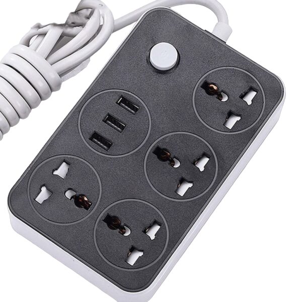 MTech Power Socket Extension with 3 USB Ports – 3000W, 2m Cable