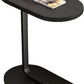 MFurn C-Shaped Side Table – Modern Narrow Coffee Table with Metal Frame for Small Spaces