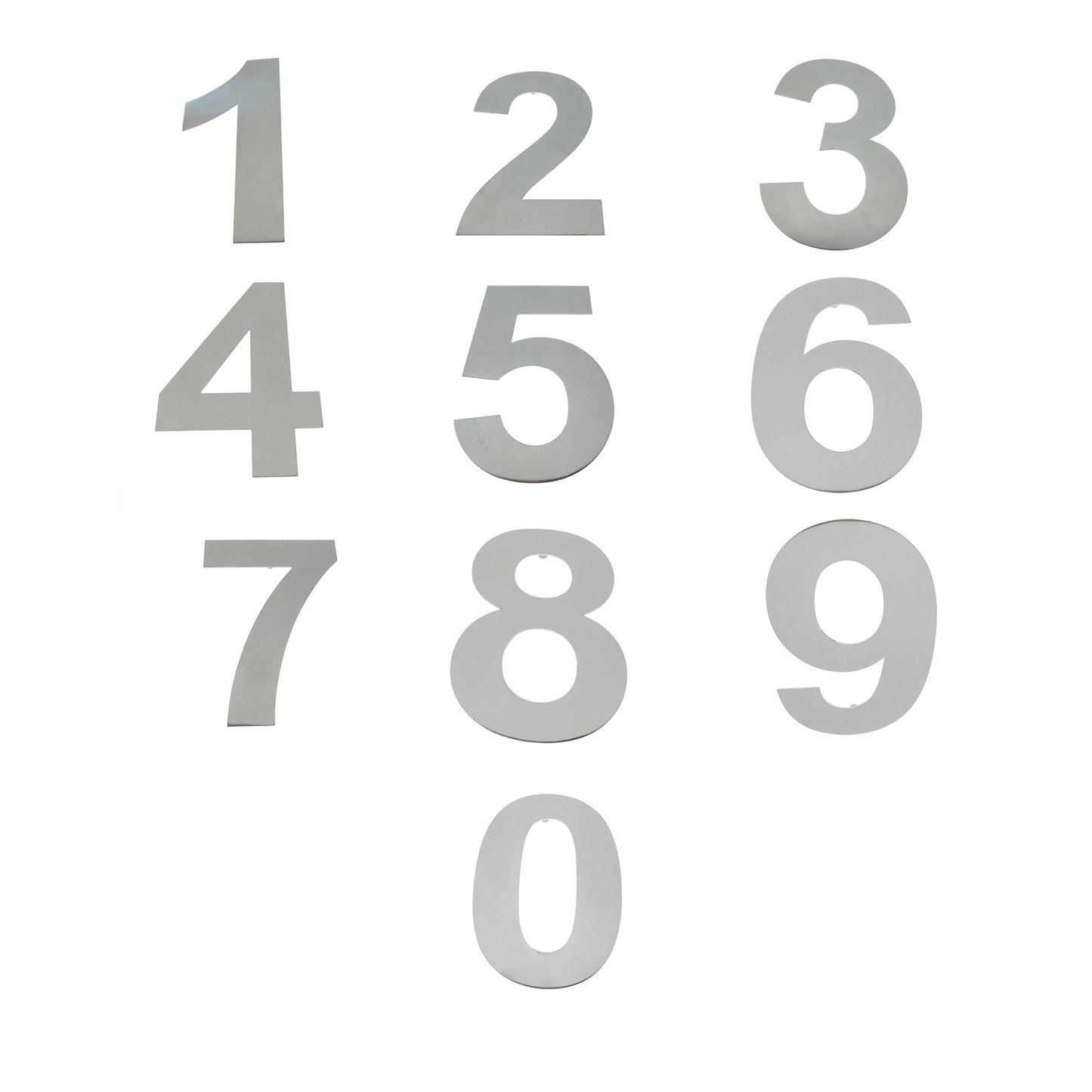 Stainless Steel House Numbers Each