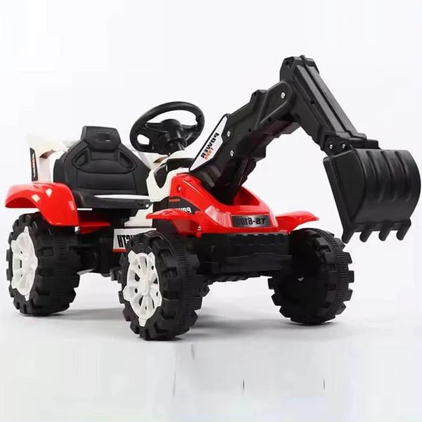 Kids Electric Forklift Ride-On with Bucket, Music & Lights | 6V Battery | Realistic Construction Design