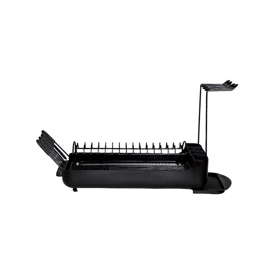 2-Tier Dish Rack with Pull-Out Drain Tray – Large Capacity Countertop Organizer