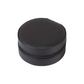 Travel Jewelry Case for Women – Small Round Faux Leather Organizer for Rings, Earrings & Necklaces