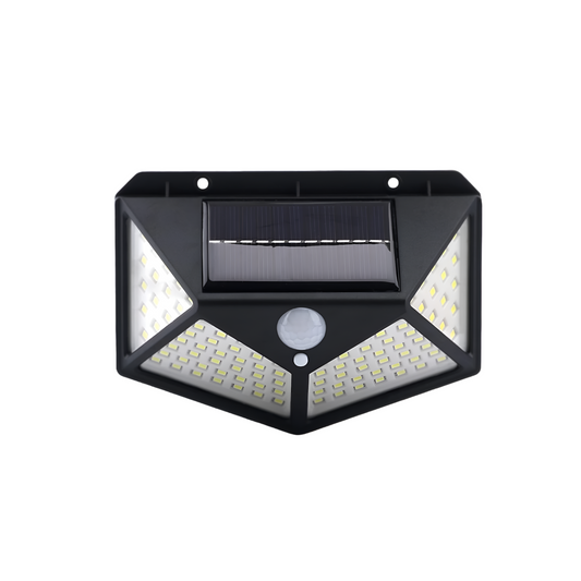 100 LED Solar Motion Sensor Wall Light – Outdoor Waterproof PIR Lamp with 3 Modes, 600LM Brightness