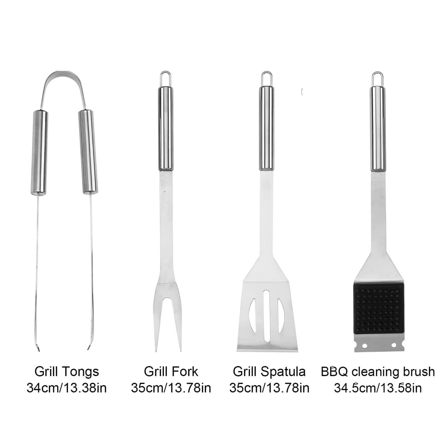 27-Piece Stainless Steel BBQ Grill Tools Set – Heavy-Duty Braai Accessories Kit