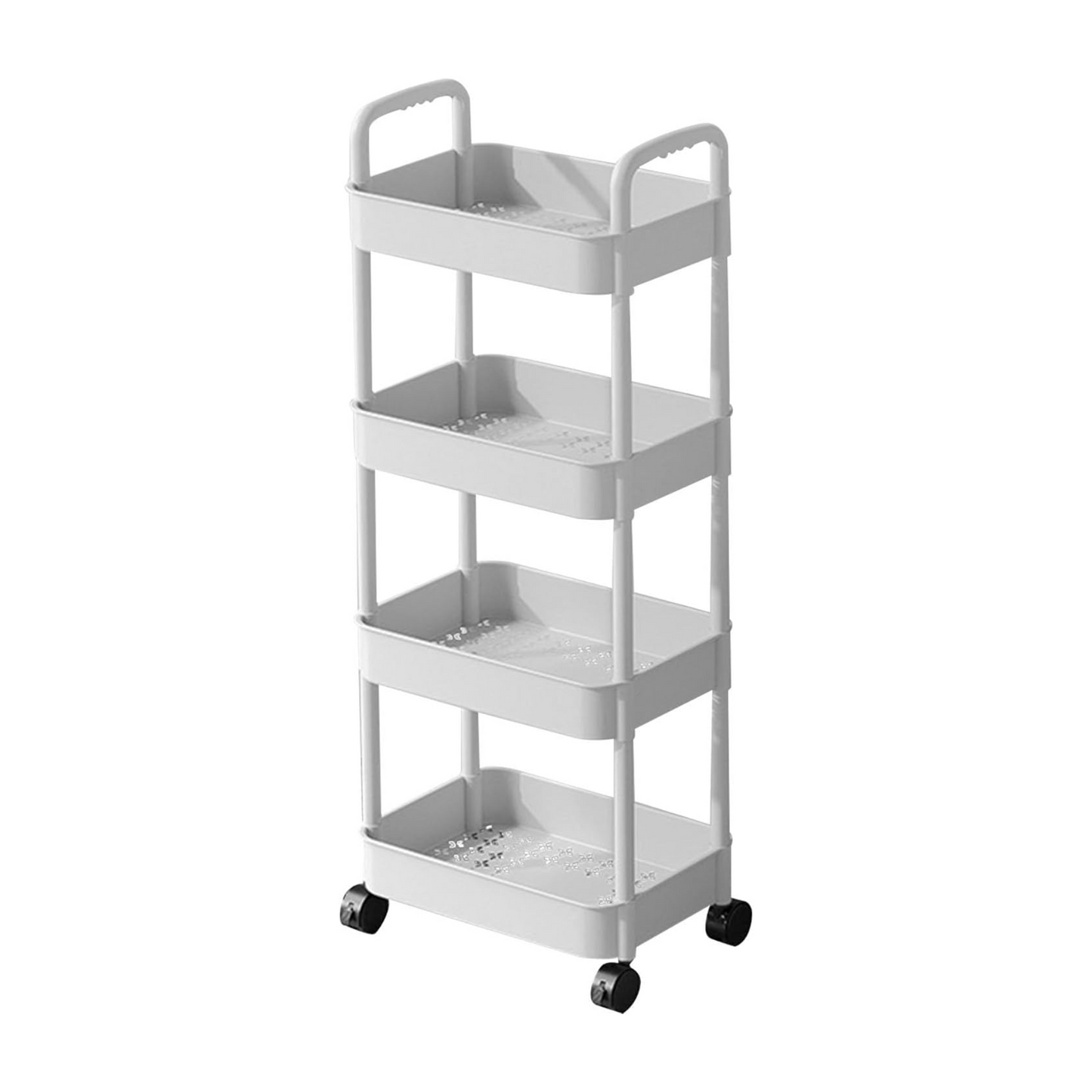 MHome Accessible 3, 4, Or 5-Tier Slim Rolling Storage Cart With Wheels