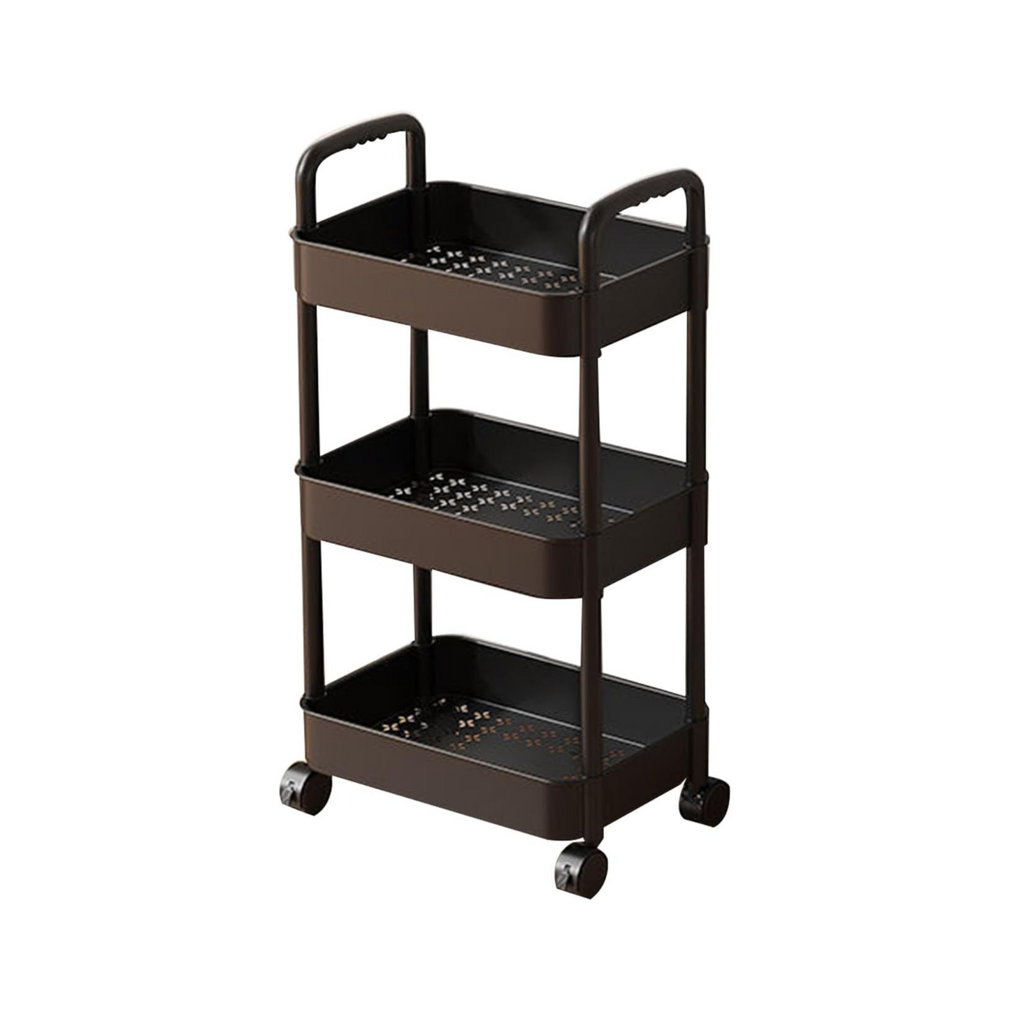 MFurn 3 Or 4-Tier Rolling Storage Trolley Cart – White, Yellow Or Black
