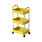 MFurn 3 Or 4-Tier Rolling Storage Trolley Cart – White, Yellow Or Black