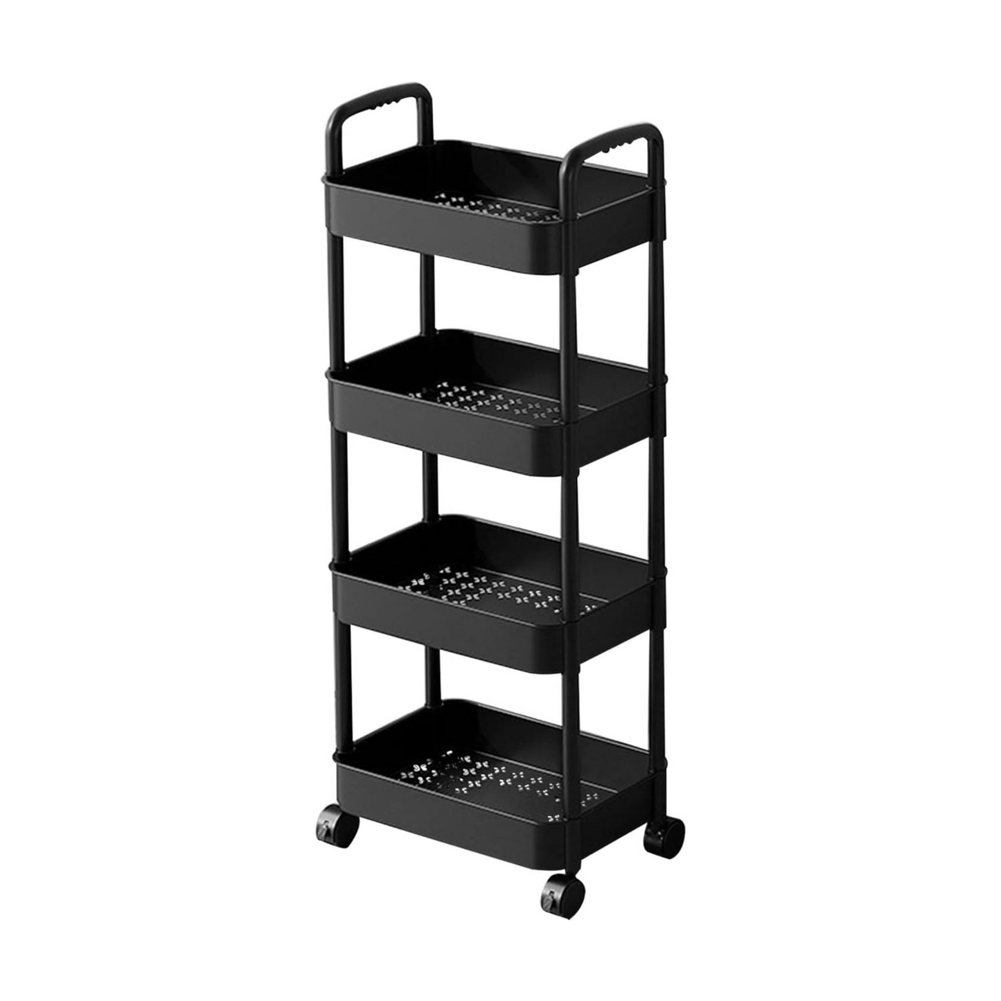 MFurn 3 Or 4-Tier Rolling Storage Trolley Cart – White, Yellow Or Black