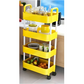 MFurn 3 Or 4-Tier Rolling Storage Trolley Cart – White, Yellow Or Black