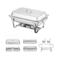 Stainless Steel Chafing Dish 10L – Double Tray Buffet Food Warmer with 2 Burners