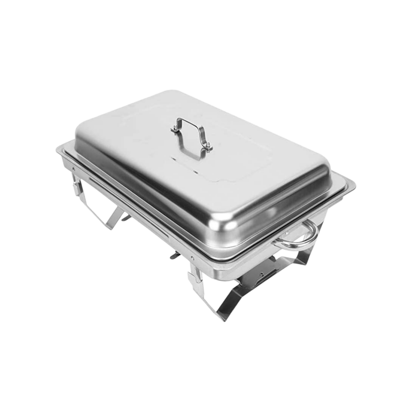 Stainless Steel Chafing Dish 10L – Single Tray Buffet Warmer with Lid, Frame & 2 Fuel Holders