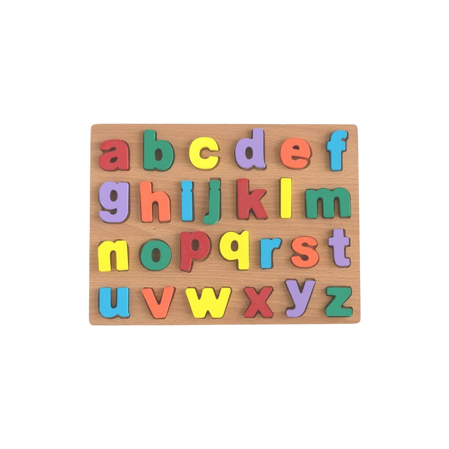 Wooden Alphabet Puzzle Board – Colorful Learning Toy for Toddlers & Preschool Kids