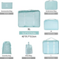MHome 7-Piece Travel Organizer Set – Waterproof Packing Cubes for Clothes, Shoes & More