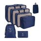 MHome 7-Piece Travel Organizer Set – Waterproof Packing Cubes for Clothes, Shoes & More
