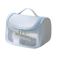 Waterproof PVC Hanging Toiletry Organizer Bag – Travel Cosmetic & Shower Kit with Hook and Handle