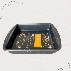 MHome Square Marble Coating Baking Pan with Handle