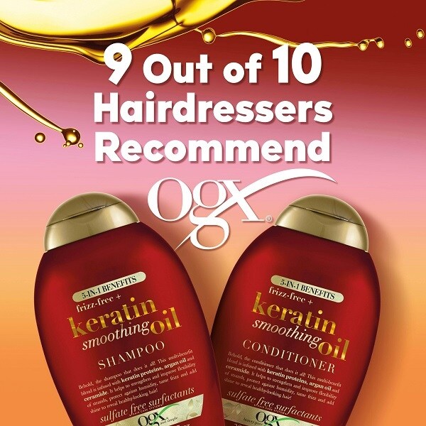 Love JoJo Keratin Oil Shampoo & Conditioner Set – Sulfate-Free Hair Care Duo (400ml Each)