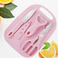 Magicorange Travel Cutting Board Set With Knife, Peeler, Scissors
