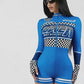 Ladies Sexy Speed Racer Style Bodysuit-Various Colours