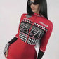Ladies Sexy Speed Racer Style Bodysuit-Various Colours